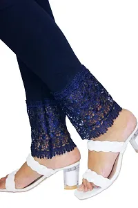 PINKSHELL Women's Beautiful GPO Lace Legging (3XL, Navy Blue)-thumb3