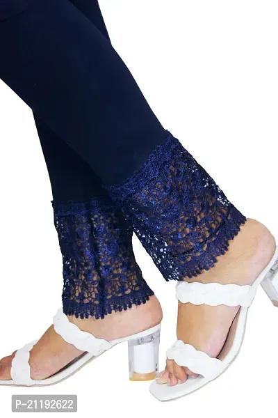 PINKSHELL Women's Beautiful GPO Lace Legging (3XL, Navy Blue)-thumb4