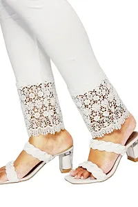 PINKSHELL Women's Beautiful GPO Lace Legging (Large, White)-thumb4