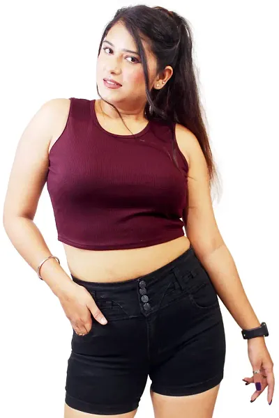 Buy online Women's Tank Top Round Neck Top from western wear for Women by  The Blazze for ₹299 at 63% off