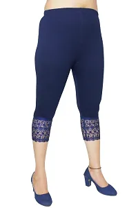 PINKSHELL Stylish GPO Net Bottom Capris for Womens (5XL, Navy Blue)-thumb3