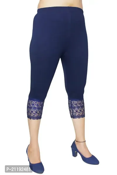 PINKSHELL Stylish GPO Net Bottom Capris for Womens (5XL, Navy Blue)-thumb4