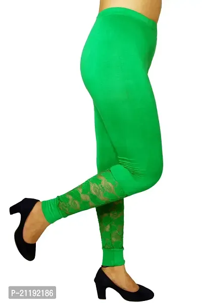 Buy PINKSHELL Minin Lace with Cuff Legging for Women (Large, Green) Online  In India At Discounted Prices