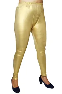PINKSHELL Shimmer FOIL Glittery Legging for Women (2XL, Light Golden)-thumb4