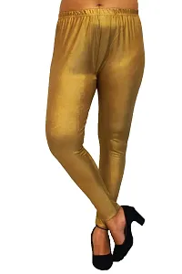 PINKSHELL Shimmer Ankle Length Pajami, Golden Shimmer/Trendy Regular fit Legging, Shinney fit Western Style Stretch Knit for Girls/Women, Fancy Stylish for Ladies (3XL, Gold Mine)-thumb4