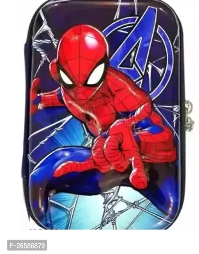 Durable Avengers Embossed Pencil Box Cute 3D Spiderman Art Eva Pencil Box (Set Of 1, Multicolor)