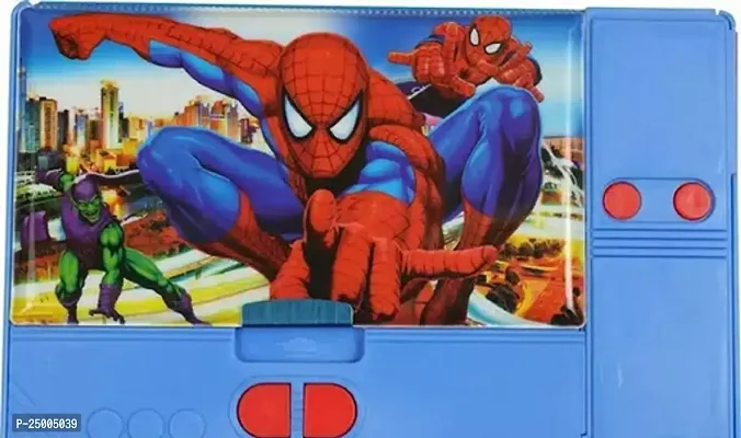 Premium Quality Jumbo Pencil Box For Kids (Spider Man) Pack Of 1-thumb0