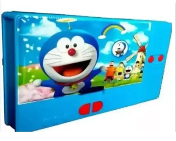 Doraemon jumbo pencil box for kids cartoon Art Plastic Pencil Box