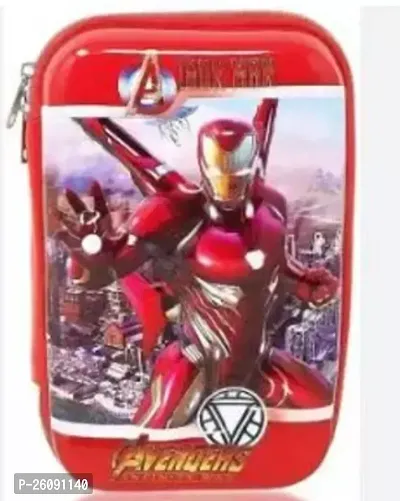 super Iron Man Art EVA Pencil Box (Set of 1 Multicolor)-thumb0