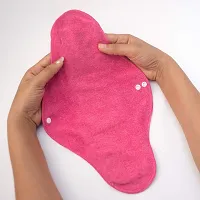 Avni Safepad Tested, Award winning Antimicrobial Reusable Cloth Sanitary Pad with two buttons and storage pouch-thumb4