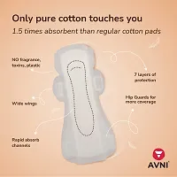 Avni Natural Cotton Sanitary Pads Pack of 24 with Paper Disposal Bags-thumb3