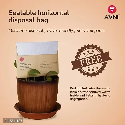 Avni Natural Cotton Sanitary Pads Pack of 24 with Paper Disposal Bags-thumb5