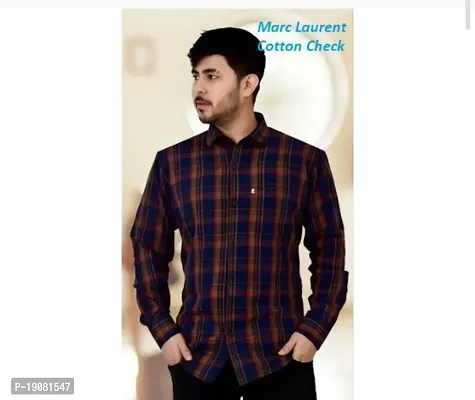 Stylish Men Cotton Long Sleeve Regular Fit Casual Shirt