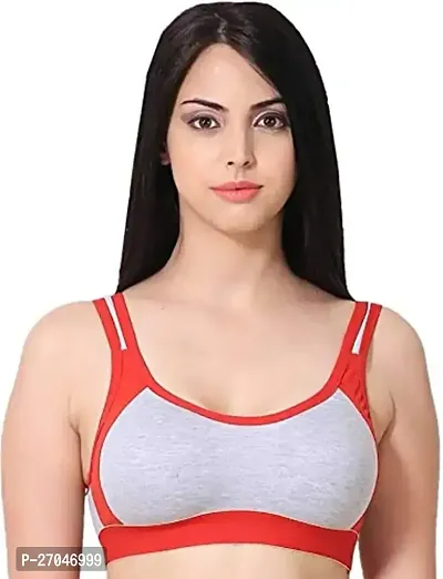 Stylish Red Hosiery Solid Non Padded Bras For Women Pack Of 1