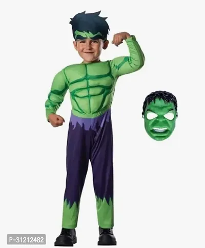 Chrisley Enterprises Costume Hulk Avengers Superhero Kids Fancy Dress Costume - Muscle Look-thumb0