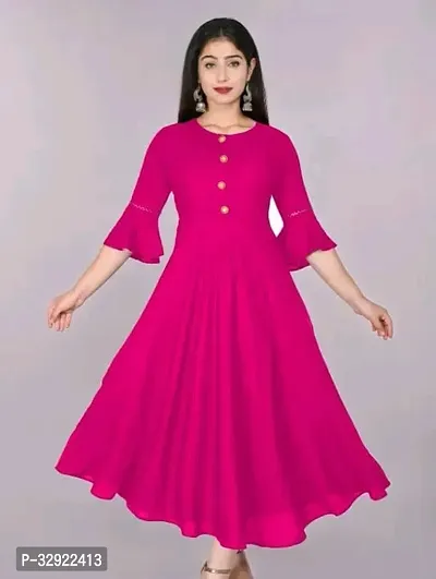 Stylish Rayon Kurta for Women-thumb0