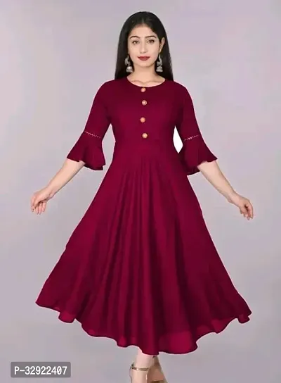 Stylish Rayon Kurta for Women-thumb0