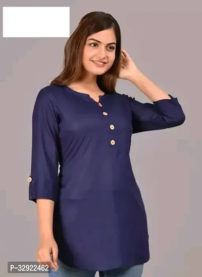 Stylish Rayon Short Kurta for Women-thumb0