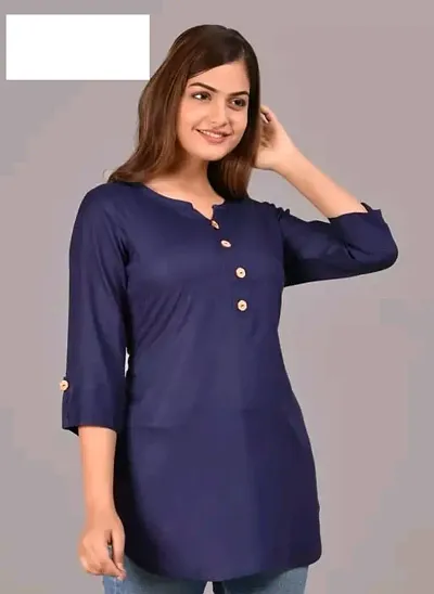 Stylish Rayon Short Kurti For Women