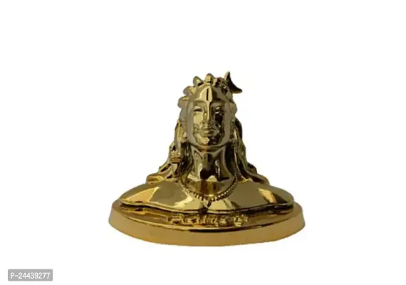 Shiv God Idol (Colour-Gold) For Home Decor/Showpeice 7.5 Cm Idols and Figurines-thumb0