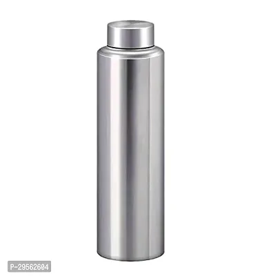 Stainless Steel Water Bottle 950 ml Each Set of 3 Silver  Leak Proof  Office Bottle  Gym Bottle-thumb0