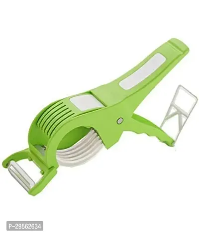 2 in 1 Stainless Steel Blade Vegetable Cutter with Peeler-thumb0