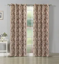 Aaradhya Creation 3D Digital Printed Curtain Drapes for Window 5Ft, 1 Piece Polyester Curtains for Home Office Decor, Decorative Themed Panels for Living Room Bedroom Hall (4x5 Feet ) Orange Flower-thumb4