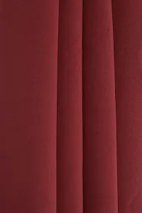 Aaradhya Creation Solid Plain Blackout Window Curtains for Home 1 Piece | 5 Feet Polyester Curtain Panels for Living Room Bedroom Kitchen | Decorative Grommet Top Draperies with Eyelet Rings (4x5 Ft) Red-thumb2