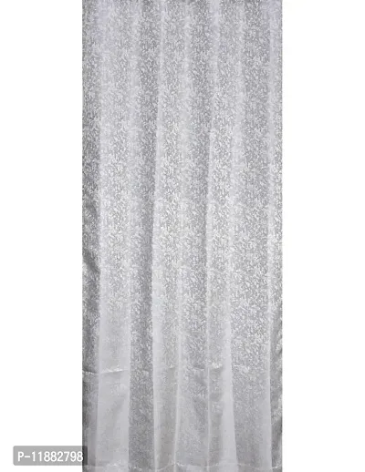 Aaradhya Creation 5Ft Window Curtains Set of 1-Textured Curtain Drapes Polyester Room DarkeningEyelet Panels for Home & Office Decor, ( 4 x 5 Feet ), Grey-thumb3