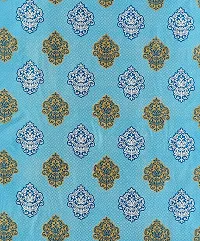 Aaradhya Creation Printed Curtains for Home Set of 2 5Ft Window Curtain Drapes for Living Room Bedroom Kitchen Polyester Eyelet Panels for Decor (4x5 Feet) Blue-thumb2