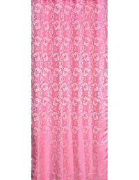 Aaradhya Creation 5Ft Curtains for Window Pack of 1 Polyester Printed Curtain Drapes for Window for Home & Office Room Darkening Eyelet Curtain Panels for Living Room, Bedroom- ( 4 x 5 Feet ), Pink-thumb2
