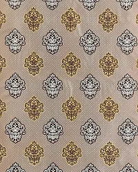 Aaradhya Creation Printed Curtains for Home Set of 2 5Ft Window Curtain Drapes for Living Room Bedroom Kitchen Polyester Eyelet Panels for Decor (4x5 Feet) Beige-thumb2