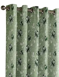 Aaradhya Creation 3D Digital Printed Curtain Drapes for Window 5Ft, 1 Piece Polyester Curtains for Home Office Decor, Decorative Themed Panels for Living Room Bedroom Hall (4x5 Feet ) Purple Flower-thumb2