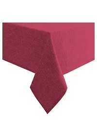 Aradhya Creation Table Cloth Textured Jute Tablecloth, Decorative Table Cover for Kitchen Dining Buffet Party, Outdoor Picnic Washable Centre Table Covers (50 x 60 Inches) Rosewood Pink-thumb4