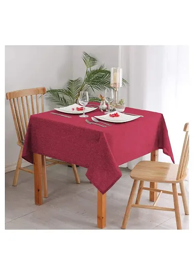 Aaradhya Creation Jute Table Cover for Dining Table, Heat Resistant Table Cover, Table Cloth Ideal for Kitchen/Dining Table