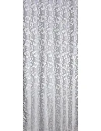 Aaradhya Creation 9Ft Curtains for Long Door Polyester Printed Curtain Drapes for Long Door Darkening Eyelet Curtain Panels for Living Room||Bedroom-(4 x 9 Feet) Silver-thumb2