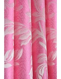 Aaradhya Creation 5Ft Curtains for Window Pack of 1 Polyester Printed Curtain Drapes for Window for Home & Office Room Darkening Eyelet Curtain Panels for Living Room, Bedroom- ( 4 x 5 Feet ), Pink-thumb3