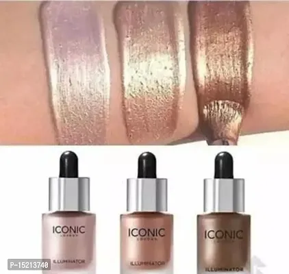 Natural Ultimate Makeup Combo Of Three Different Shade Of Highliter-thumb0