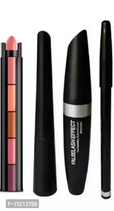 Natural Eyeliner,Maskara,Eyebrow, Pencil 5 Color Lipstic