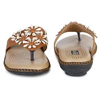 Ladies Soft Flower Design Doctor Slipper-thumb3