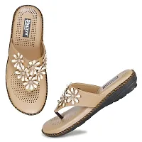 Ladies Soft Flower Design Doctor Slipper-thumb1