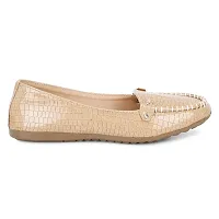 Dhairya Collection Ladies Latest Stylish Flat Loafer Shoe Bellies for Women (Tan, Numeric_4)-thumb4