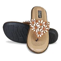 Ladies Soft Flower Design Doctor Slipper-thumb2