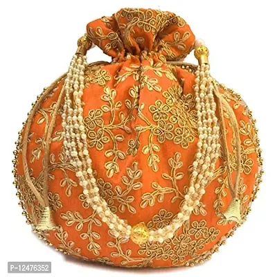 DIGILOOP HER STORE  MORE Rajasthani Potli Bag | Stylish Potli Bags For Women | Ethnic Handbags With Embroidery Work For Party, Wedding