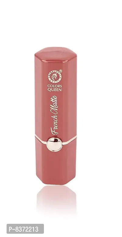 Colors Queen French Matte Lipstick (Baby Pink) With Soft Kajal-thumb4