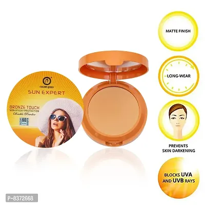 Colors Queen || Sun Expert || Bronze Touch ||Non Sticky|| Protection || Double Compact Powder || {Honey}-thumb4