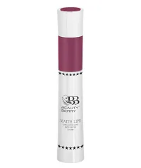 Beauty Berry Matte Lips 2 IN 1 Long Lasting Gloss Matte Lipstick (Coral)-thumb1