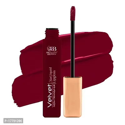 Beauty Berry Velvet Non Transfer Liquid Lipstick for Women (Blood Merry)