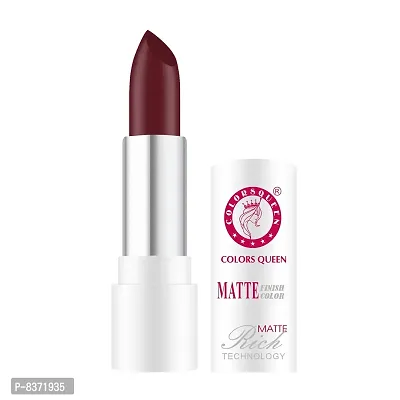 COLORS QUEEN Waterproof Non Transferable Rich Matt Lipstick for Women and Girls (Maroon) (14)-thumb3