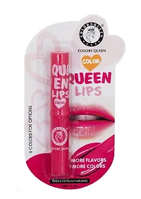 Colors Queen Long Lasting Matte Lipstick (Coral Orange) With Lip Balm-thumb2